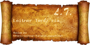 Leitner Terézia névjegykártya