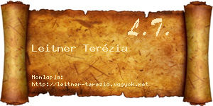 Leitner Terézia névjegykártya